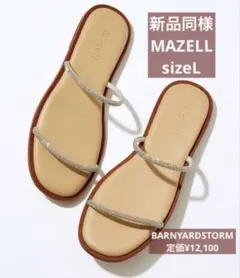 最終値下げ極美品BARNYARDSTORM　Mazellビジューフラットサンダルのサムネイル