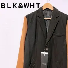 【未使用】BLK&WHT チェスターコート ブラック・ブラウン