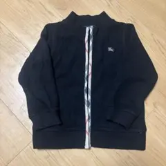 バーバリー 長袖 カシミヤ混 ニットカーディガン ジップアップ 90