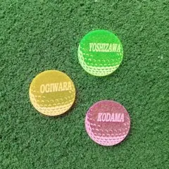 ❤golfマーカー❤ 集光プレート オリジナル 数量割引あり】オリジナル 名入れ カスタム TRON GOLF マーカー トロン