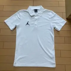 AIR JORDAN ジョーダン ジャンプマンポロシャツXS(USサイズ)白×黒