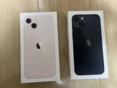 iPhone 13 ピンク、ミッドナイトの箱・付属品のみ
