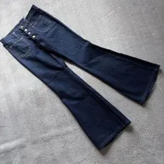 美品【70s80s ビンテージ】ラングラー　フレアデニム w28 インディゴ