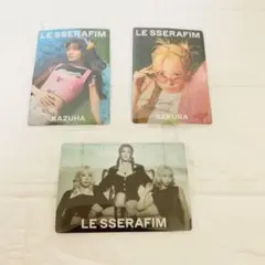 LE SSERAFIM ウエハースカードSAKURA KAZUHA 3枚セット