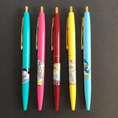 ディズニー　ボールペン　クリックゴールド　BIC 5本のサムネイル