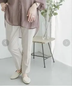 ITEMS URBAN RESEARCH ベージュ タック入り パンツ M