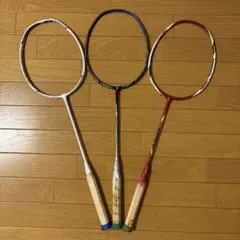 リーニンバドミントンジャンクラケット3本セット - メルカリ