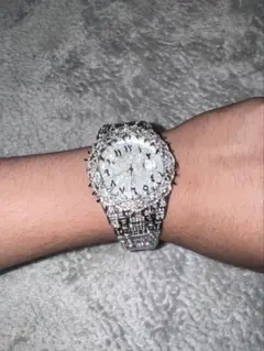 GRA鑑定書・箱付】 iced out watch Moissanite - メルカリ