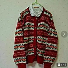 カーディガン 厚手