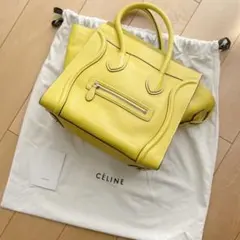 CELINE ラゲージ　ミニショッパー　イエロー