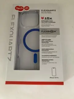 Tech21 iPhone 16 Pro用ケース FLEXQUARTZ