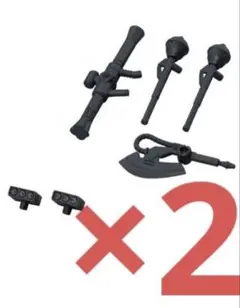 機動戦士ガンダム モビルスーツアンサンブル 30 シャアザク専用武器セット×2