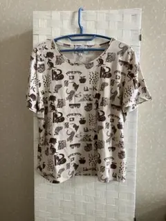 KRIZIA 動物プリント 半袖Tシャツ ベージュ系のサムネイル