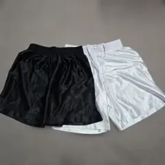 ハーフパンツ ブラック&ホワイトセット