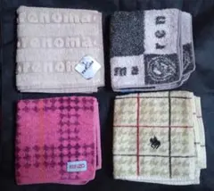 renoma、KENZO 、Ralph Lauren タオルハンカチ 4枚セット