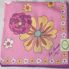 新品　希少　ラデュレ　花柄大判ハンカチ　ピンク