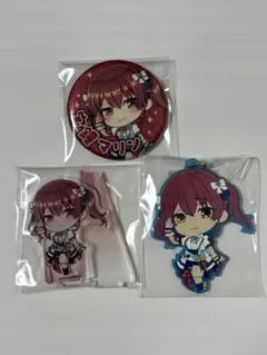 ホロライブ　宝鐘マリン　缶バッジ　アクスタ　ラバスト