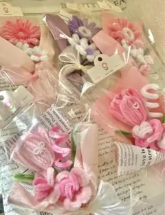 1️⃣3️⃣7️⃣モールフラワー　枯れない花　チュリップミニブーケ　1点699円