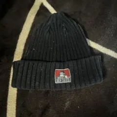 BEN DAVIS 黒リブ編みニット帽