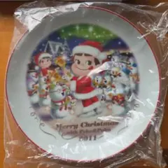 不二家 ペコちゃん ポコちゃん クリスマスプレート 2011