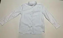 ZARA 152サイズ　ホワイト コットン ボタンダウン長袖シャツ