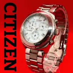 CITIZEN シチズン エコドライブ ソーラー クロノグラフ 箱付き 稼働品