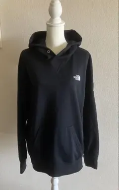 ③ザ・ノースフェイス　ブラック　XXL スクエアロゴフーディー　メンズ