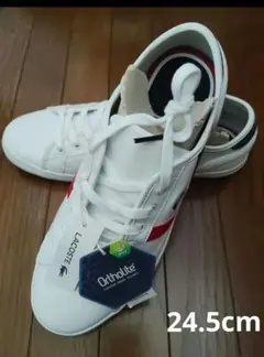 LACOSTE　ラコステ　レザースニーカー 24.5cm 新品タグ付き