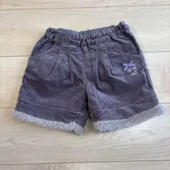 Bebe パープル コーデュロイ ハーフパンツ