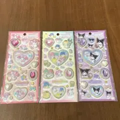 サンリオ　キラキラジュエルシール　3枚セット