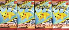 新品未開封】ピカチュウ マクドナルド プロモ パック 4パックセット