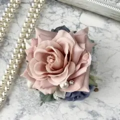 コサージュ　ピンク 薔薇 ナチュラル系 卒業式 入学式 パーティ セレモニー