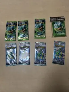 ポケモンカードゲーム 拡張パック 7パックセット 未開封 64枚スリーブ