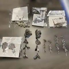 未使用/ピアス/ヘアアクセセット合計12点