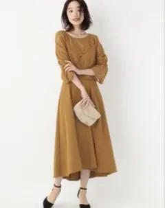 apart by lowrys マスタードカラー パーティードレス セット