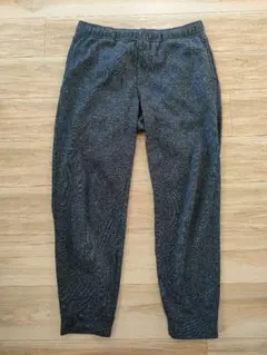 ユニクロ　メンズ　ニットフリース イージーアンクルパンツ　ダークグレー　L