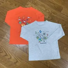 お揃い　双子　mont-bell キッズ長袖カットソー 110