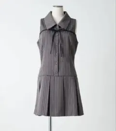 OLIVE des OLIVE ノースリーブシャツミニワンピース チェック