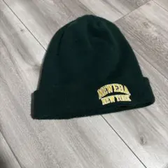 NEW ERA ニット帽 ダークグリーン