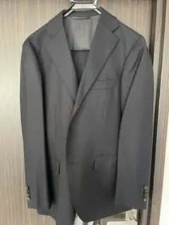 未使用に近い　ユニバーサルランゲージ　イタリア製カノニコ　フランネル　スーツ46