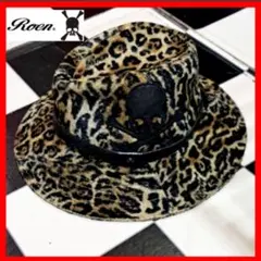Roen ハット レオパード スカルストーン Y2K Roen ハット レオパード スカルストーン Y2K