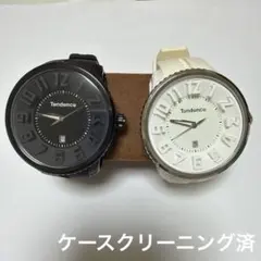 【稼働品・ペア】テンデンス 腕時計 ガリバーラウンド ホワイト&ブラックのサムネイル