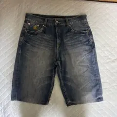 激レア☆ rocawear デニムハーフパンツ 刺繍 W36 bboy b系のサムネイル