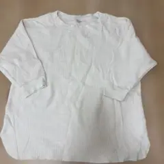 ユニクロ【美品】ワッフルTシャツ　7分袖