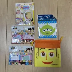 ディズニー キャラクター グッズ 付箋 巾着 など