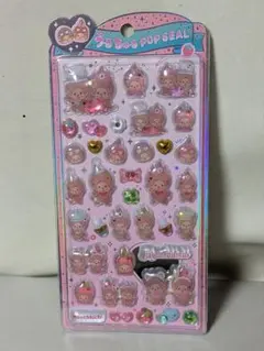 ♡モンチッチ♡✨️うるちゅるポップシール✨️ピンク【正規品】【カミオジャパン】