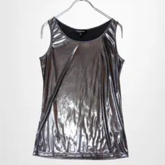 ロートレアモン タンクトップ インナー メタリック 光沢感 洗える 個性的