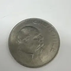 5301.　1965年　イギリス　エリザベス2世　チャーチル　コイン