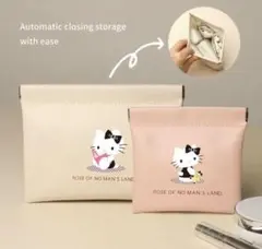 ハローキティ キティちゃん レザー ホワイト ポーチ 新品未使用
