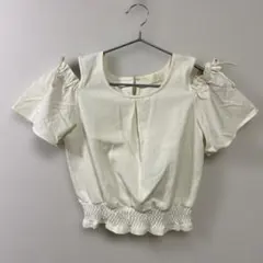 abc une face 半袖 トップス ホワイトのサムネイル